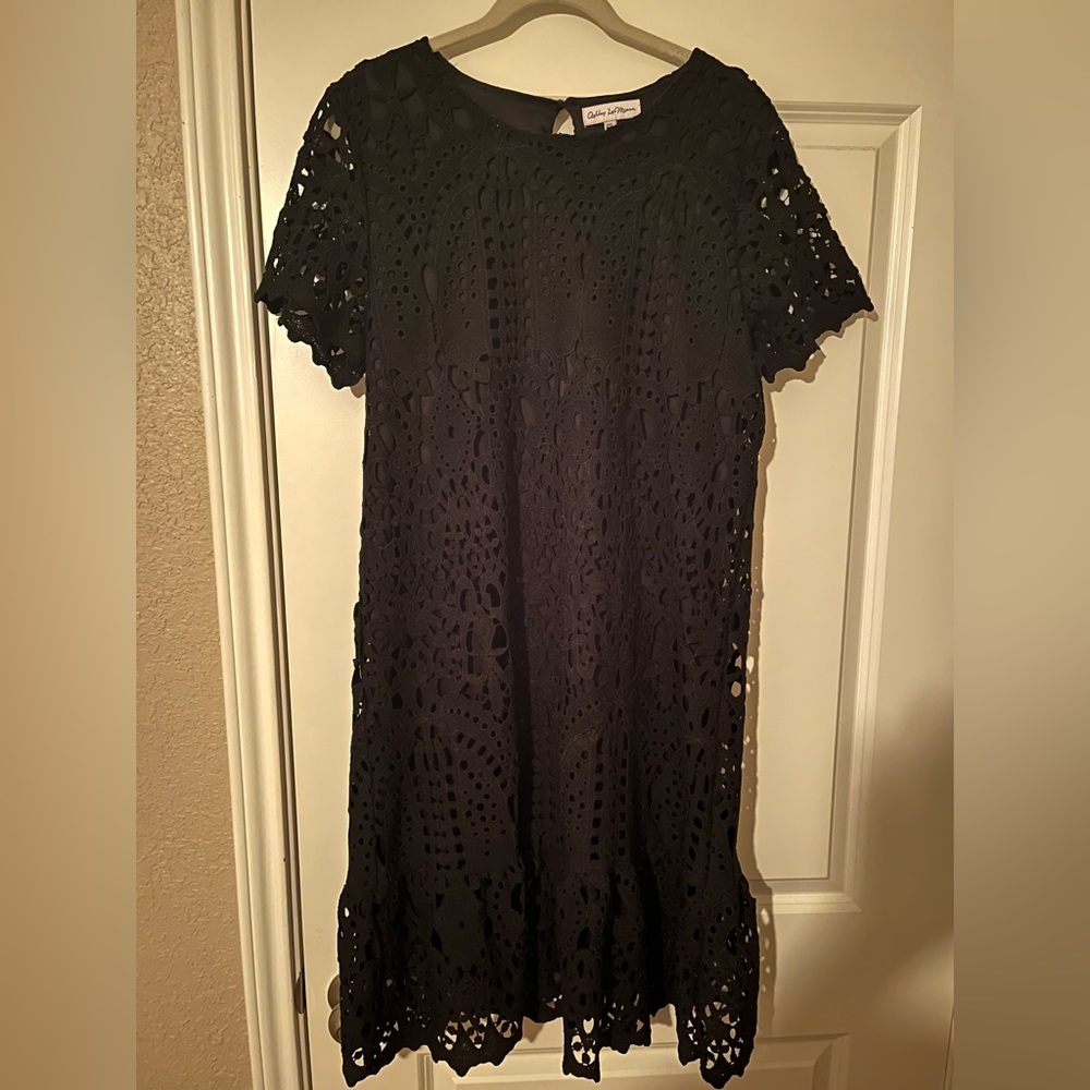 Eyelet with Ruffle Dress